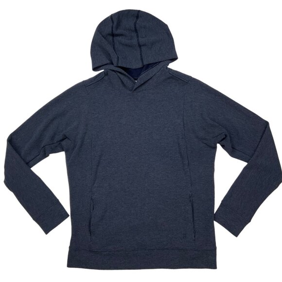 Tommy John Tops - Tommy John Womens Zen Waffle Hoodie Top S Night Sky Blue Long Sleeve Loungewear